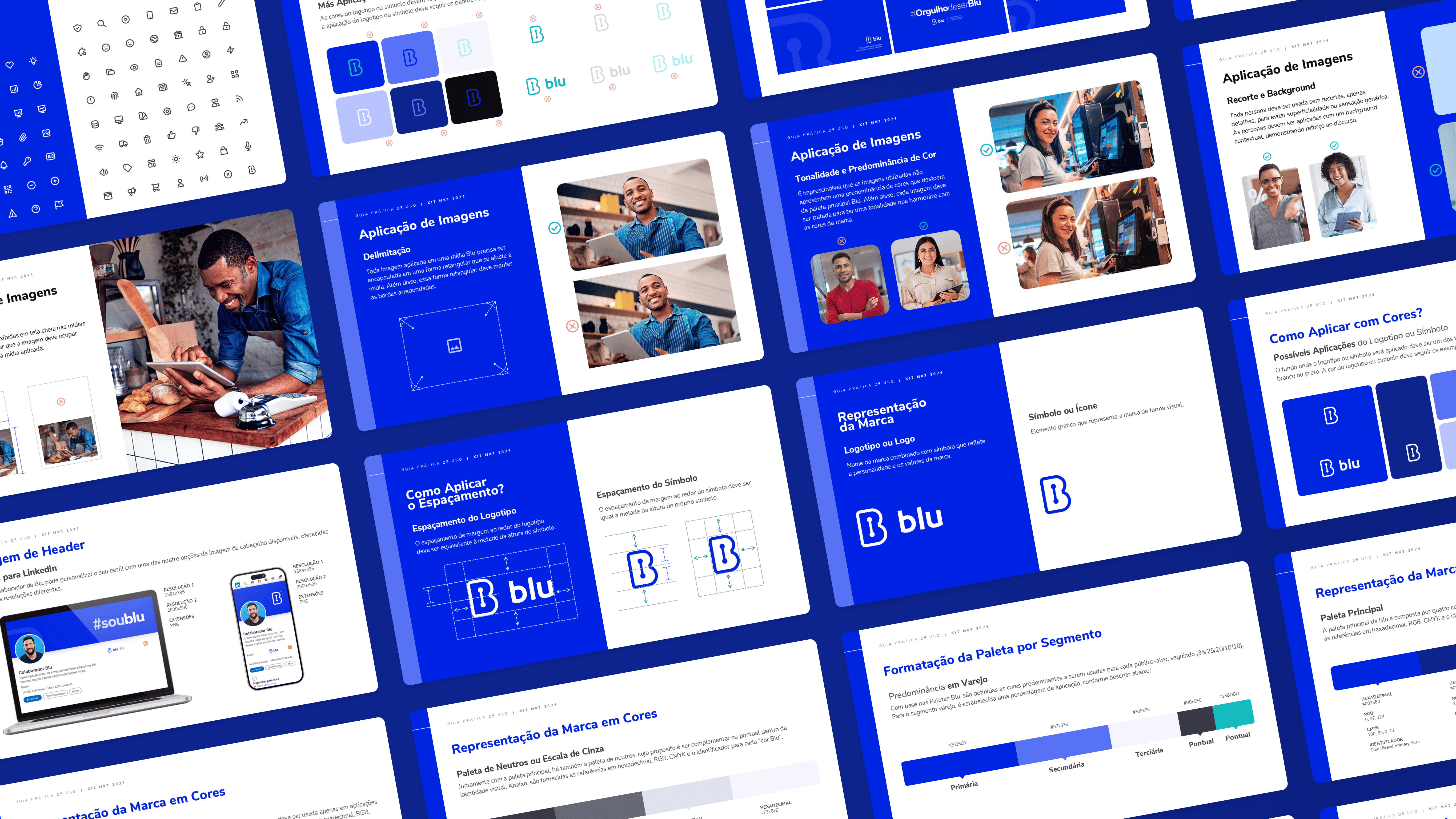 Mockup do case Manual de Marca Blu